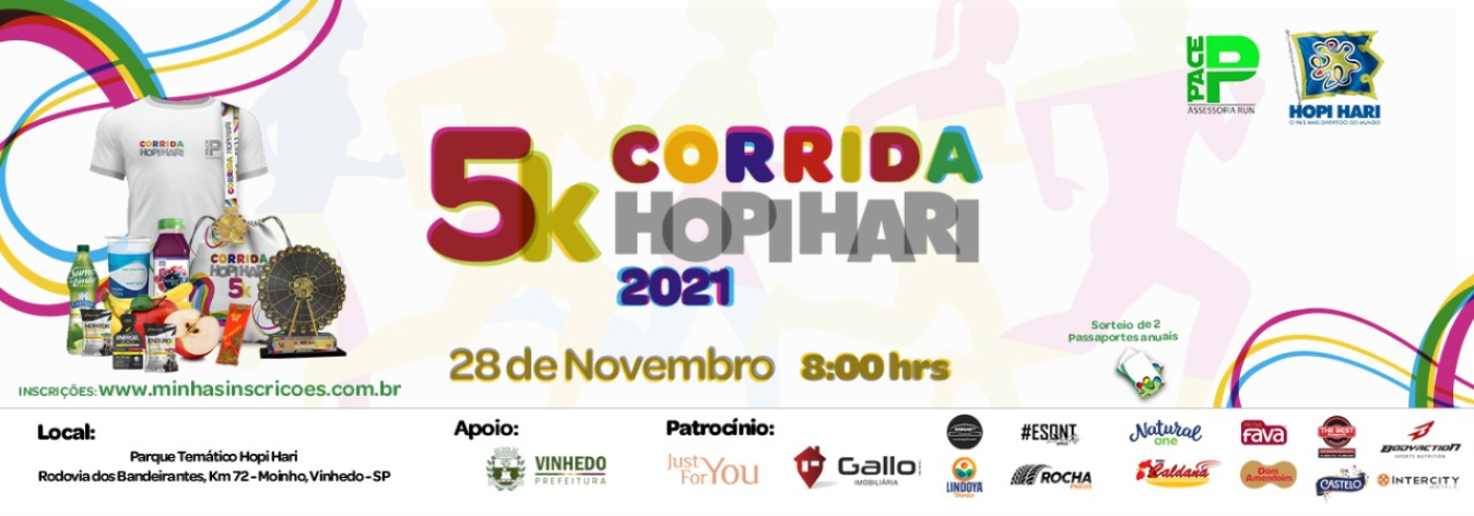 Topa correr 5K dentro do Hopi Hari? 🏃‍♀️🎡🎢 