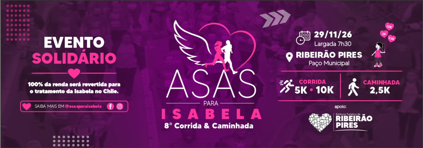 8 Corrida e Caminhada Asas para Isabela